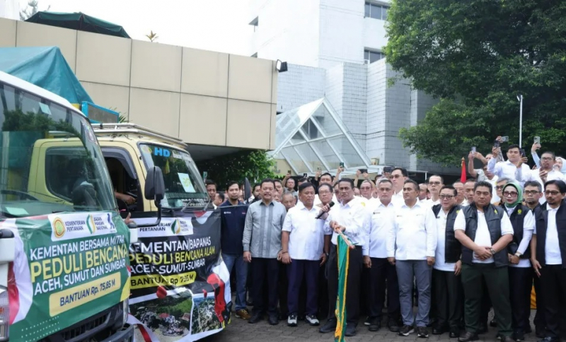 Misi Kemanusiaan ke Sumatera: 207 Truk Bantuan Diberangkatkan dari Jakarta